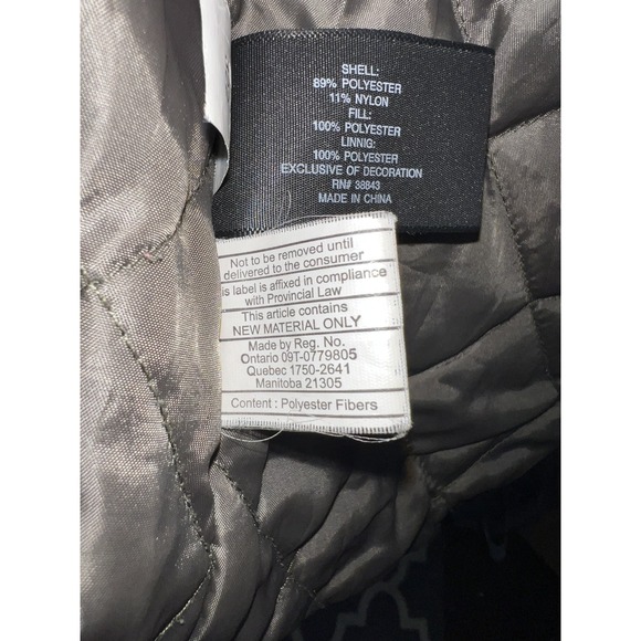 Lauren Ralph Lauren Women's Faux Fur Hooded Parka Jacket Green Quilted Size S - Picture 7 of 9